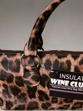Primeware Insulated Wine Clutch in a lanimal print